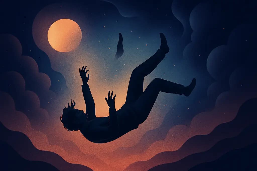 Dream illustration: Falling (Plummeting)