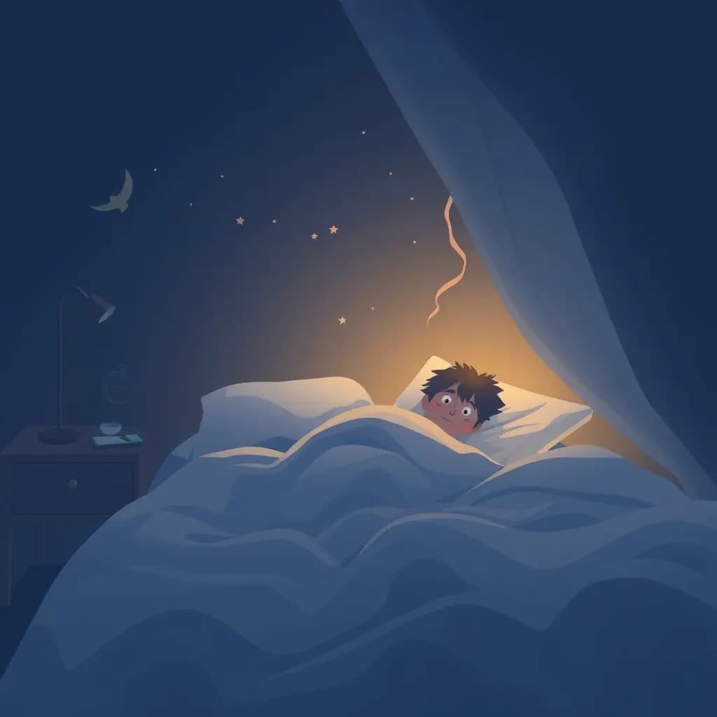 Dream illustration: False awakening (waking up inside a dream)