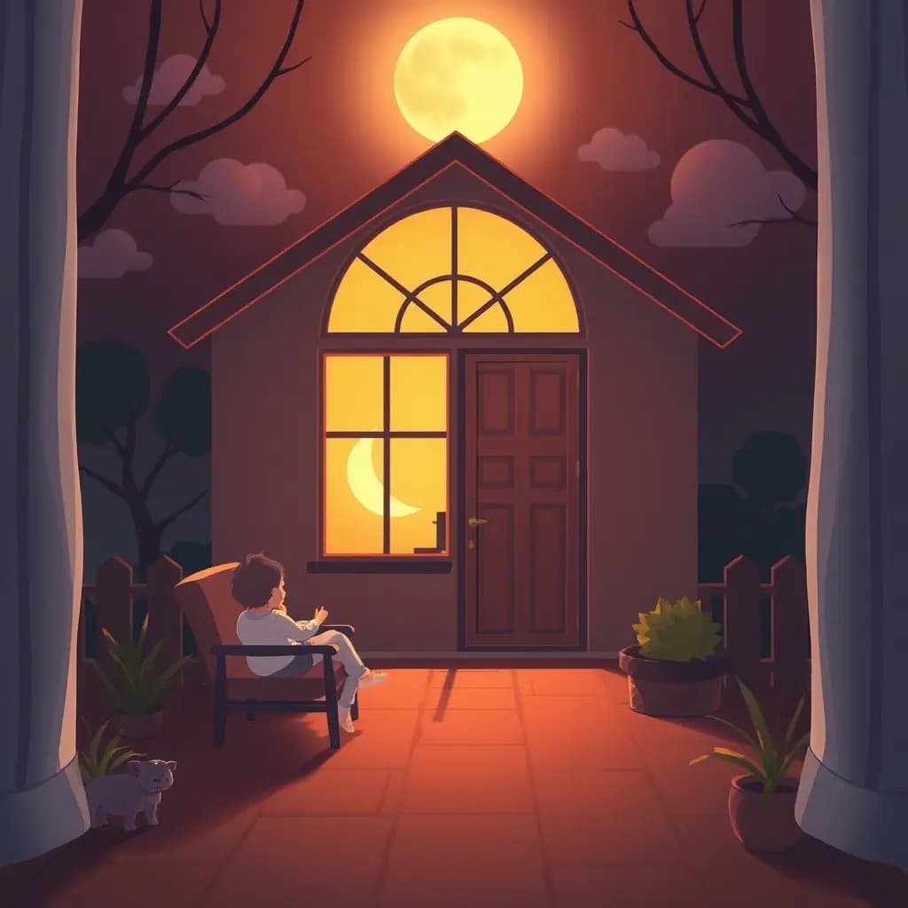 Dream illustration: Family house locked up