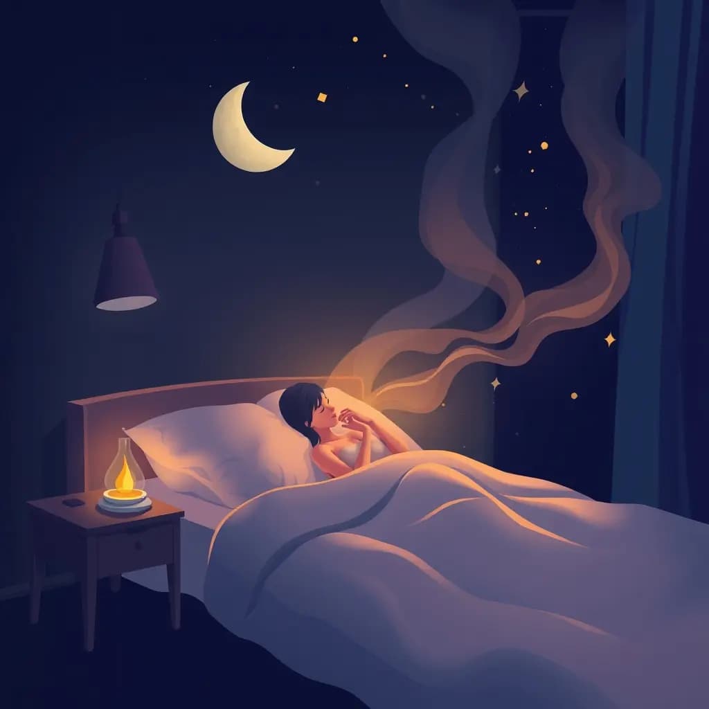 Dream illustration: Fever dream (high temperature)