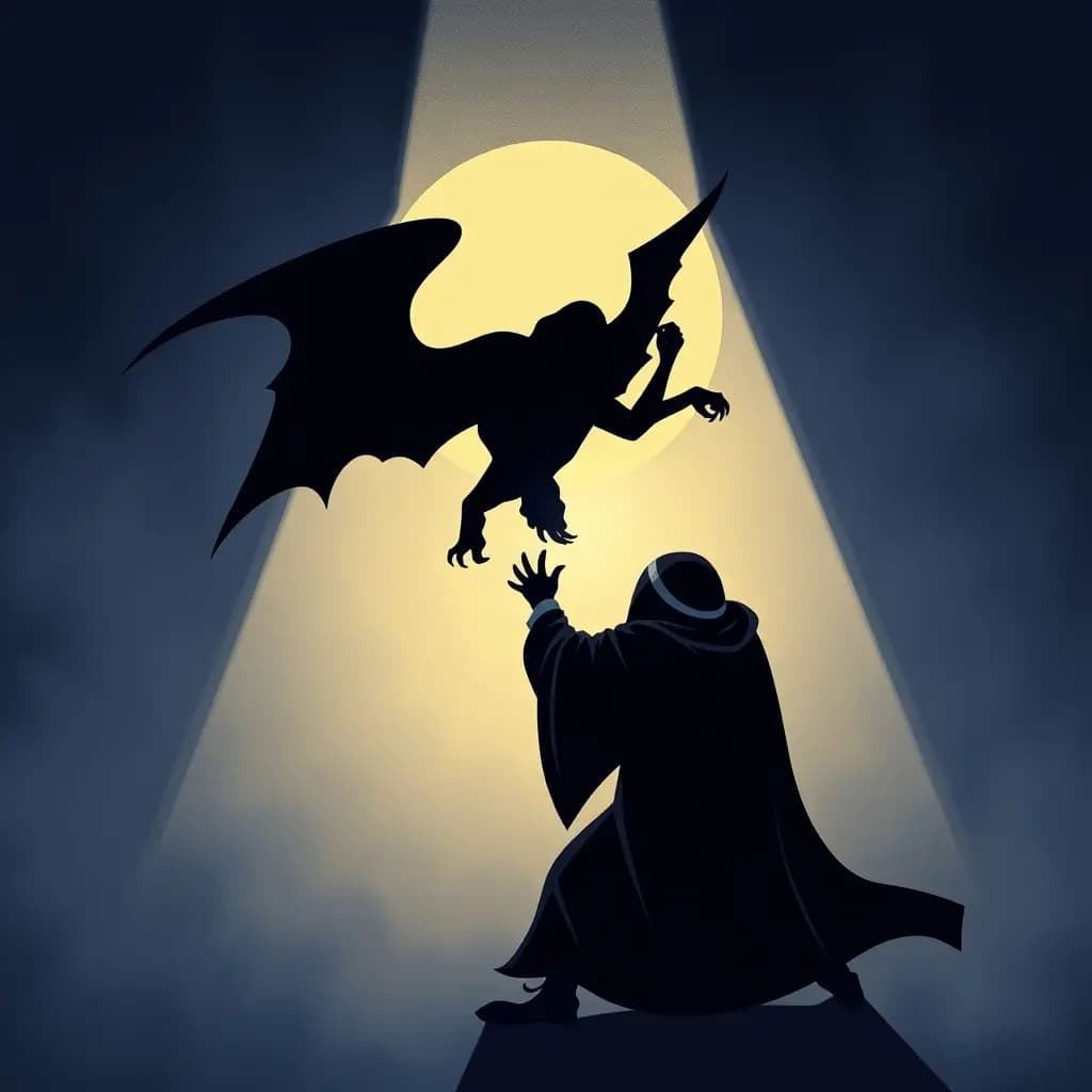 Dream illustration: Fighting with shadow
