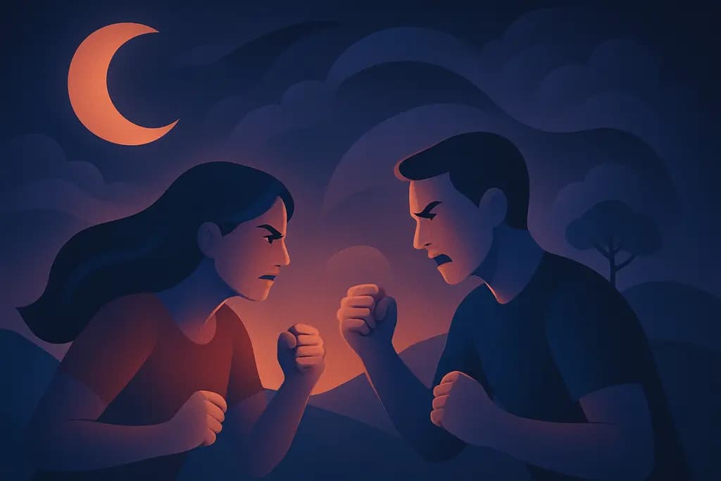 Dream illustration: Fighting