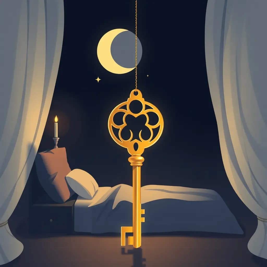 Dream illustration: Finding a Golden Key