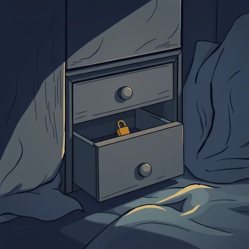 Dream illustration: Finding a locked secret drawer