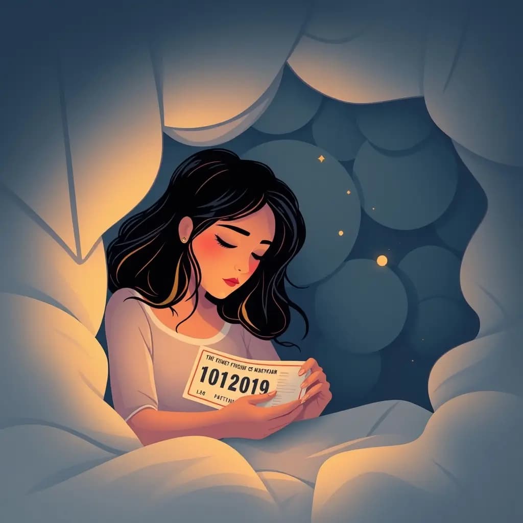 Dream illustration: Finding a Lottery Ticket