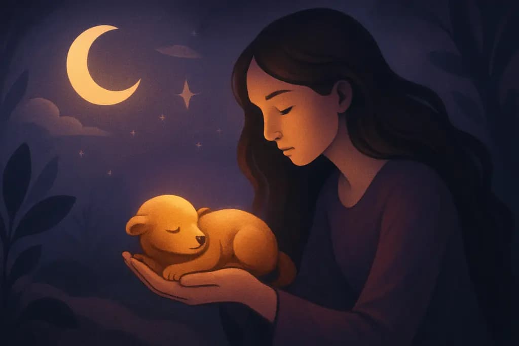 Dream illustration: Finding a newborn animal