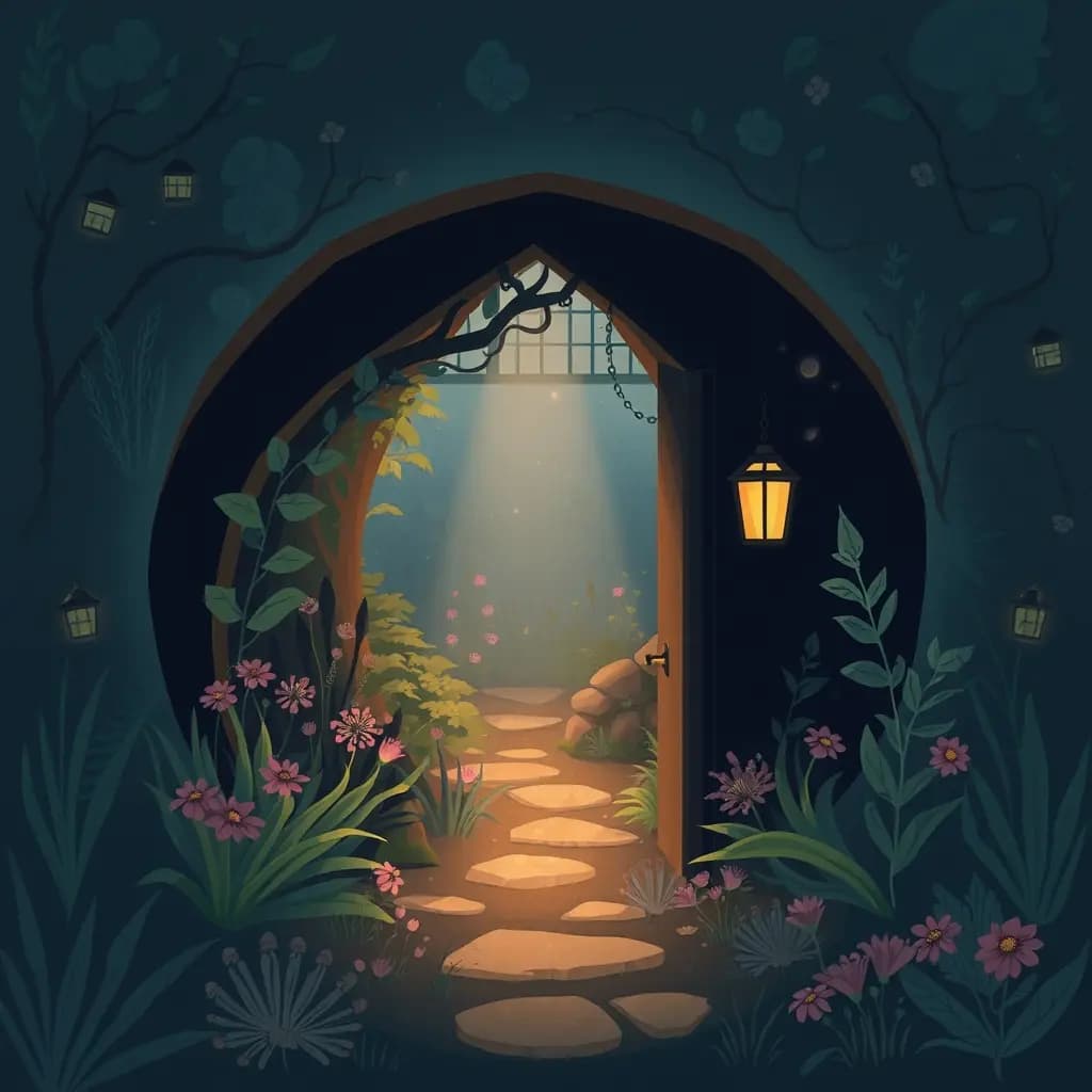 Dream illustration: Finding a secret garden