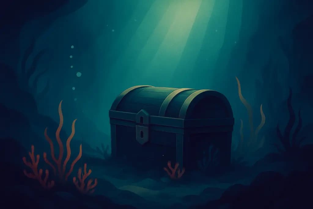 Dream illustration: Finding a Sunken Treasure Chest