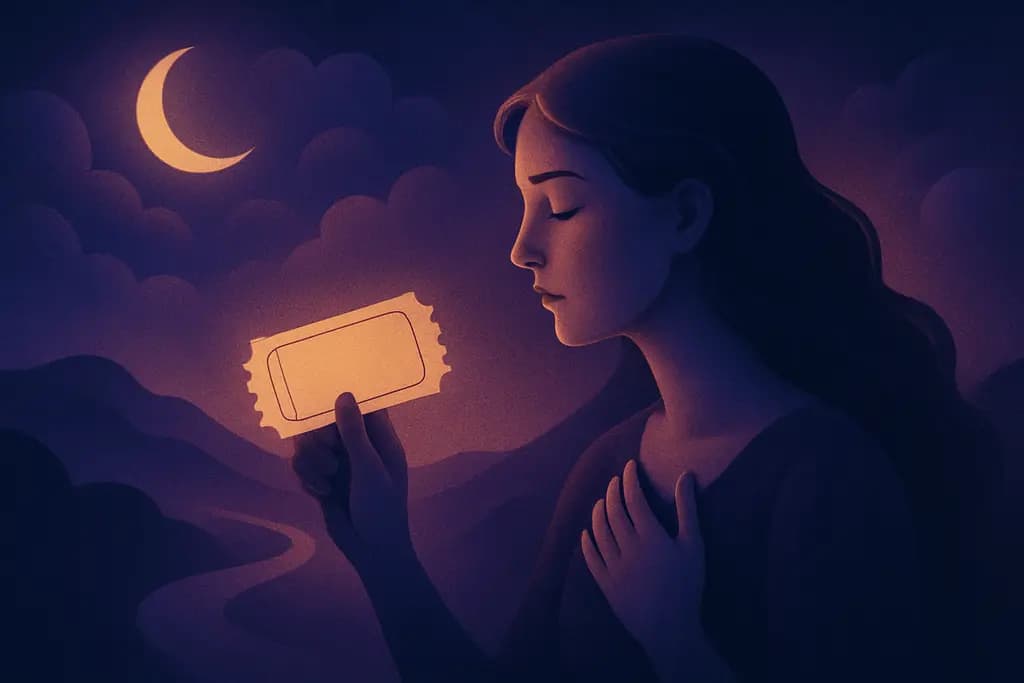 Dream illustration: Finding a Ticket to an Unknown Destination