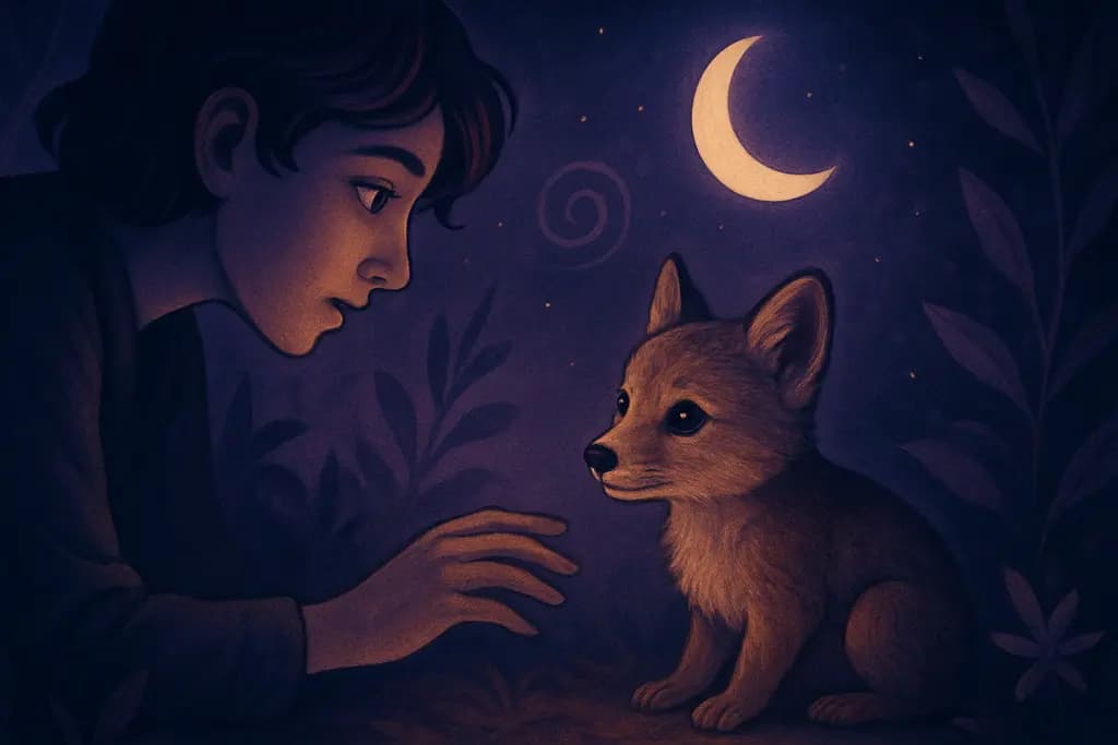 Dream illustration: Finding an unfamiliar baby animal
