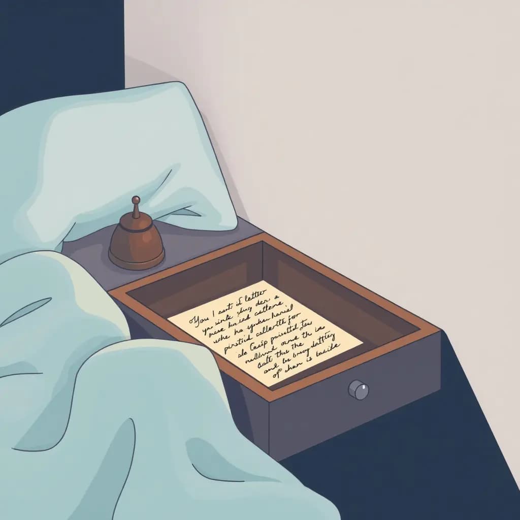 Dream illustration: Finding handwritten letter