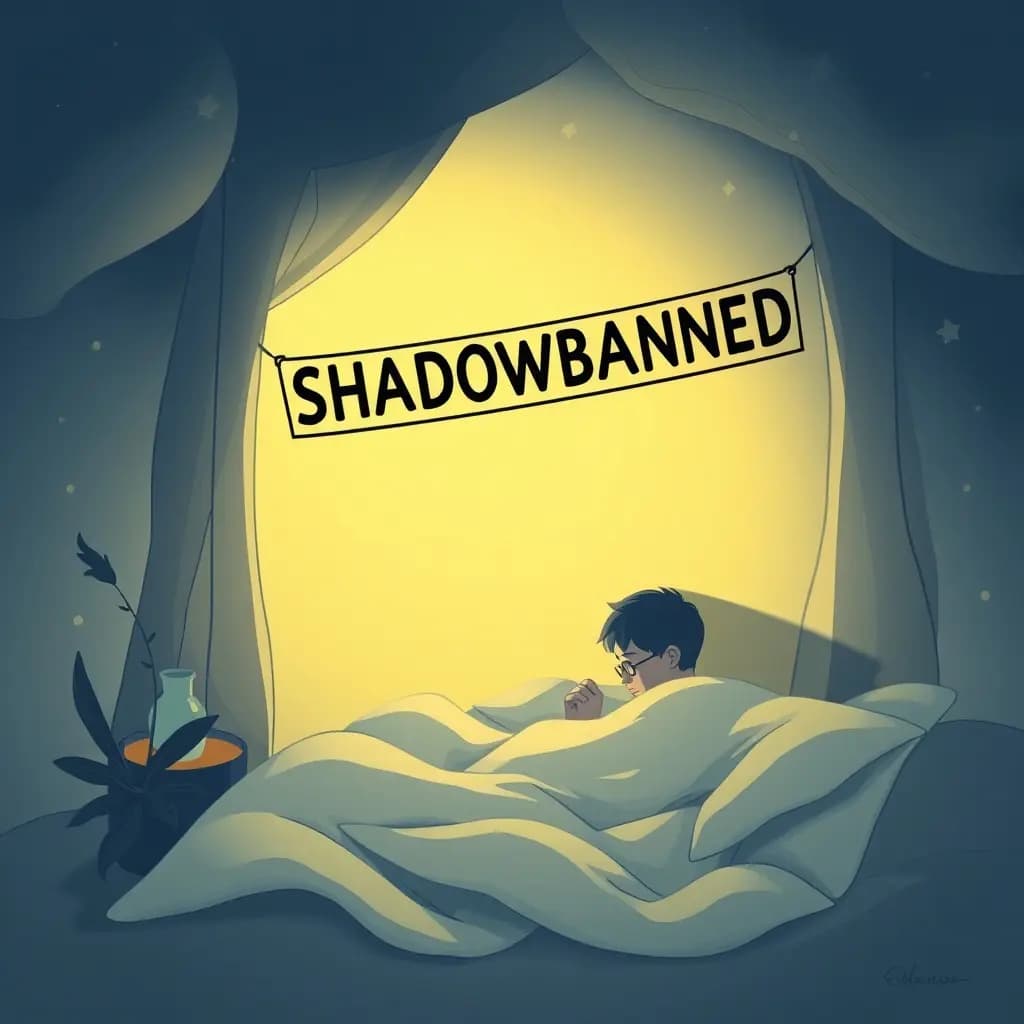 Dream illustration: Finding out you're shadowbanned