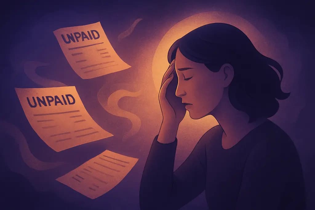 Dream illustration: Finding unpaid bills that vanish