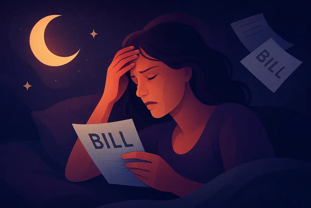 Dream illustration: Finding unpaid bills