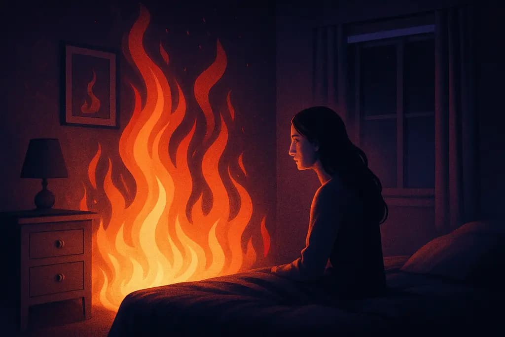 Dream illustration: Fire in your home