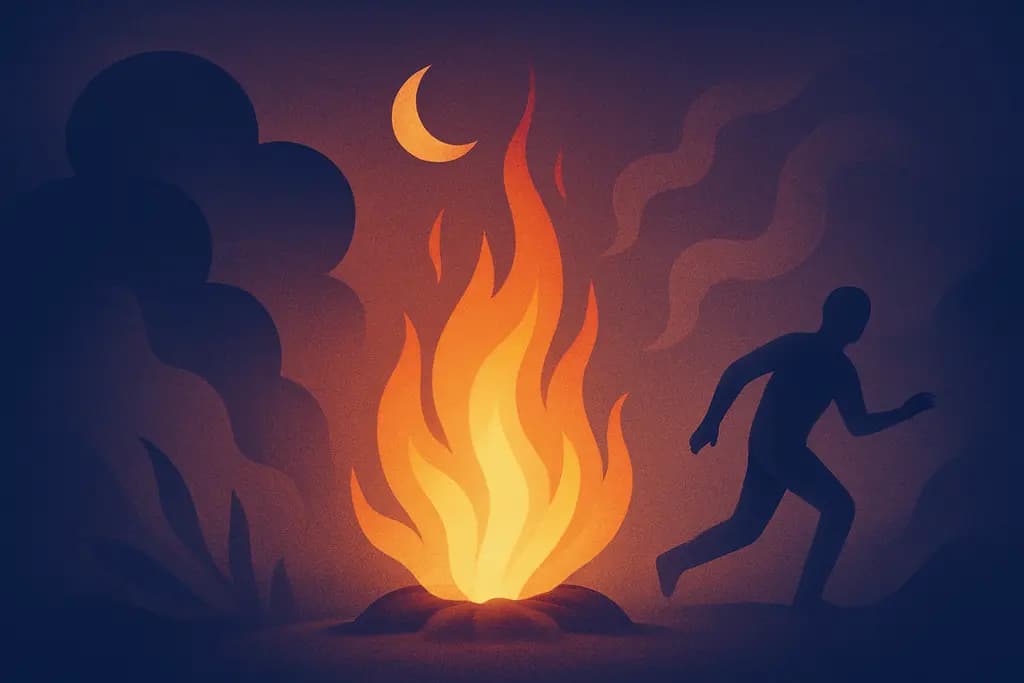 Dream illustration: Fire