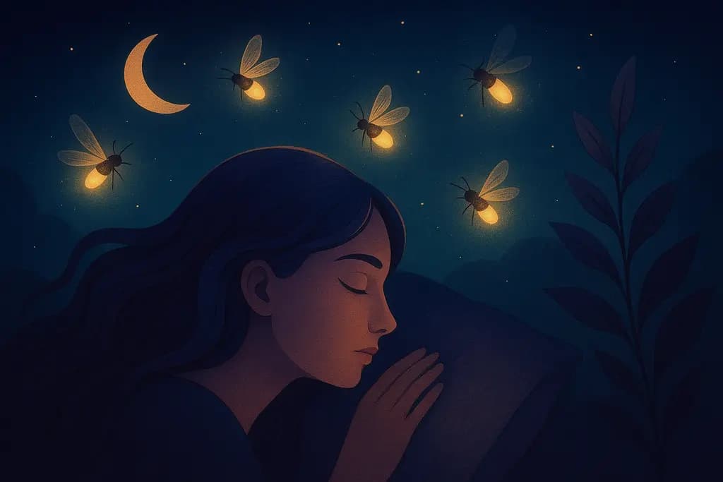 Dream illustration: Fireflies