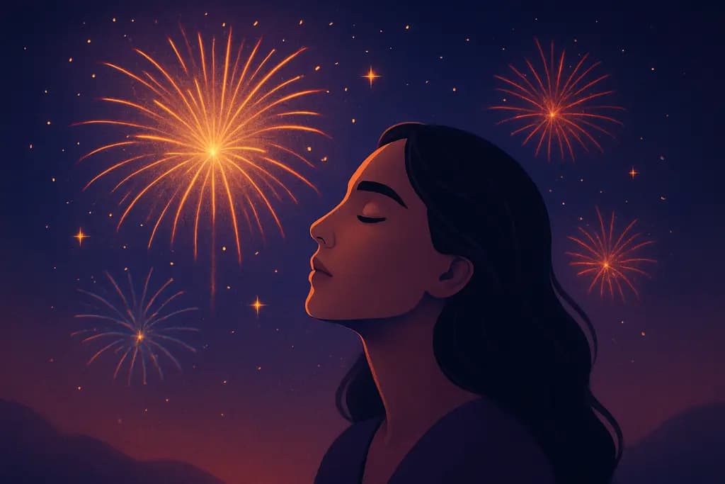 Dream illustration: Fireworks