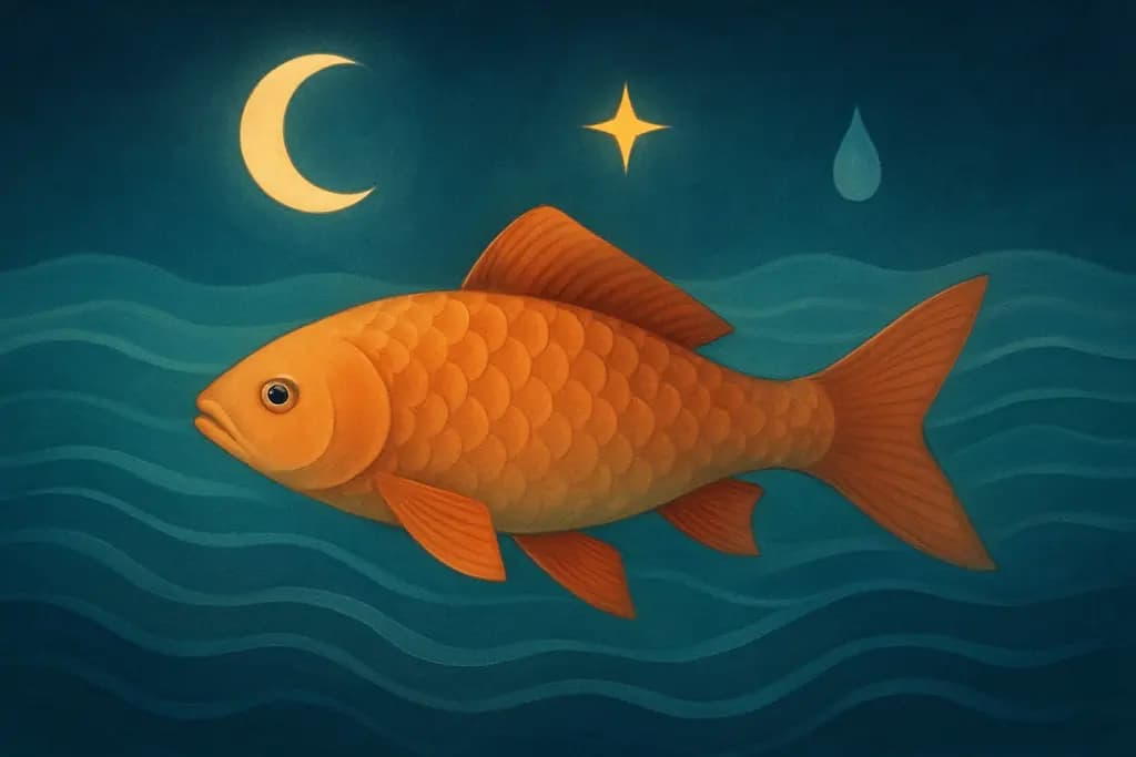 Dream illustration: Fish swimming in clear water