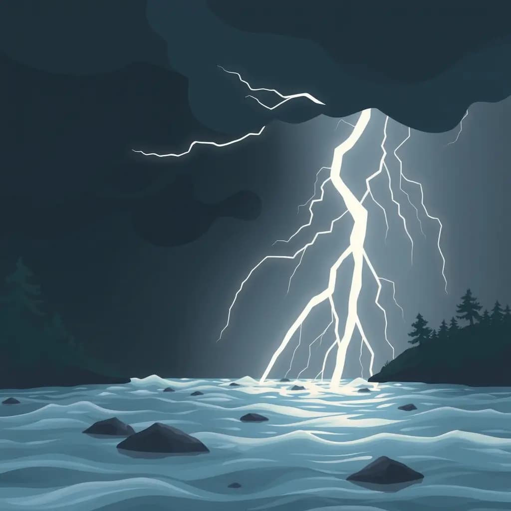 Dream illustration: Flash Flood Chasing You