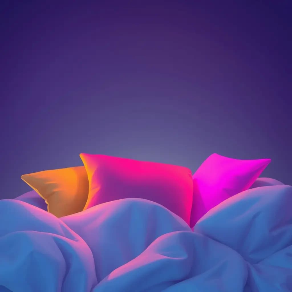 Dream illustration: Flickering neon colors