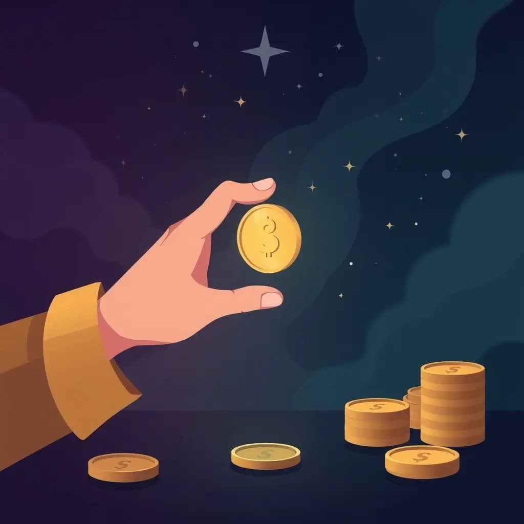 Dream illustration: Flipping a Coin
