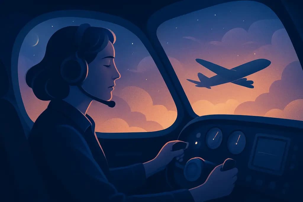 Dream illustration: Flying a plane
