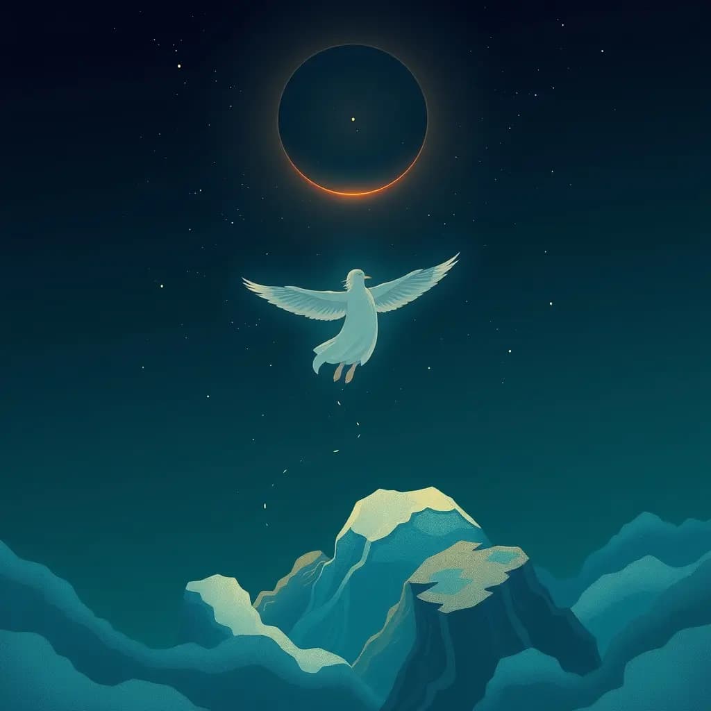 Dream illustration: Flying above the ground