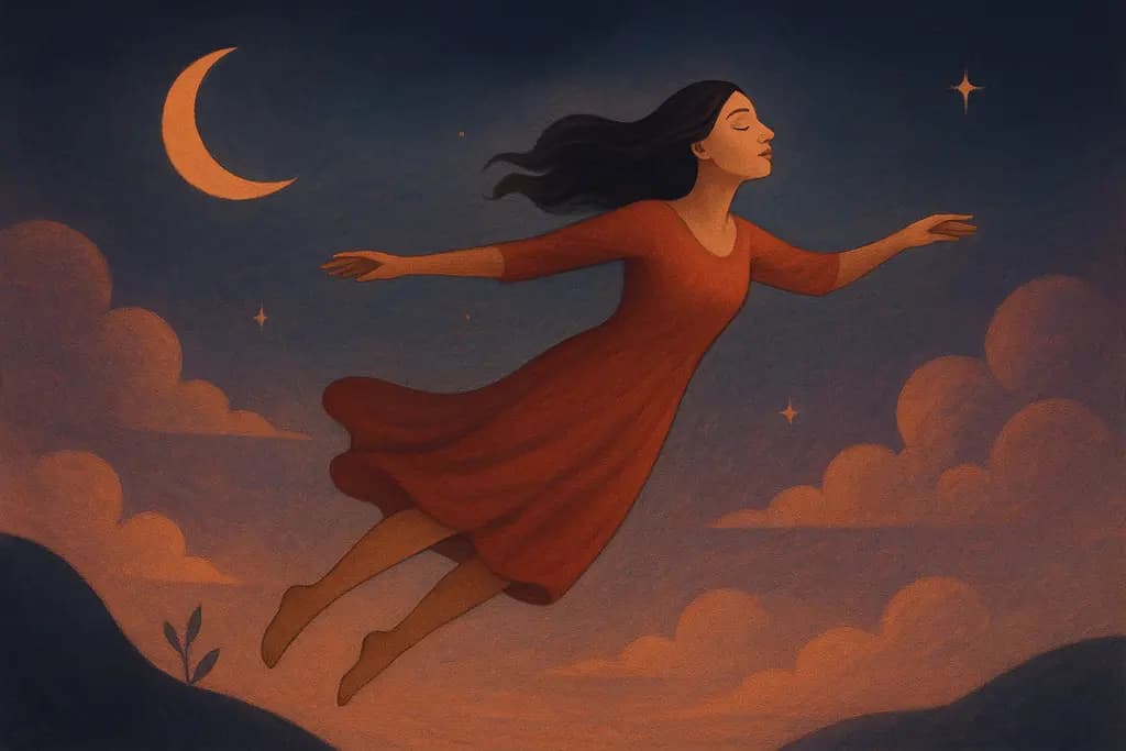 Dream illustration: Flying effortlessly