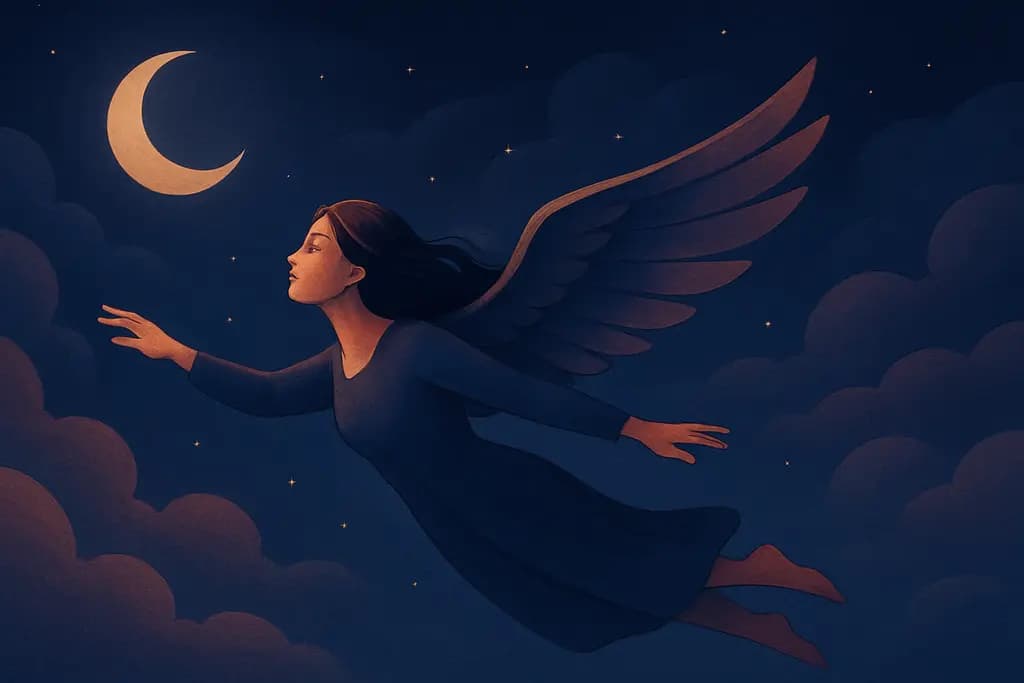 Dream illustration: Flying in dreams