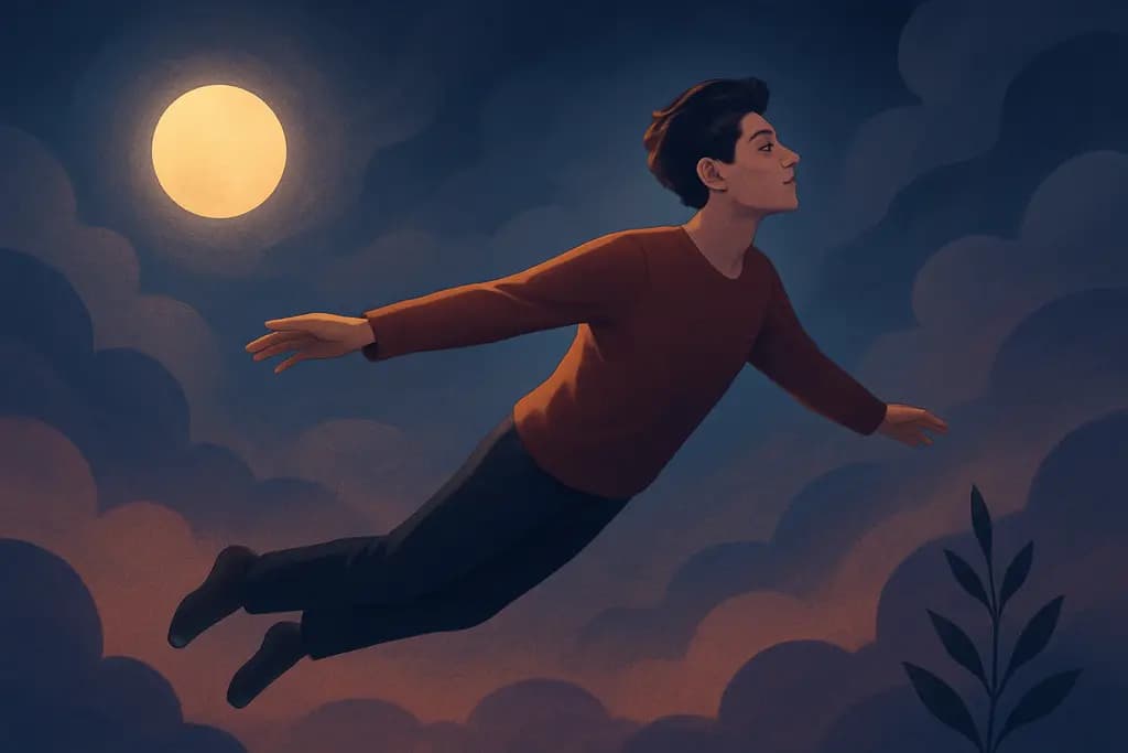 Dream illustration: Flying unaided