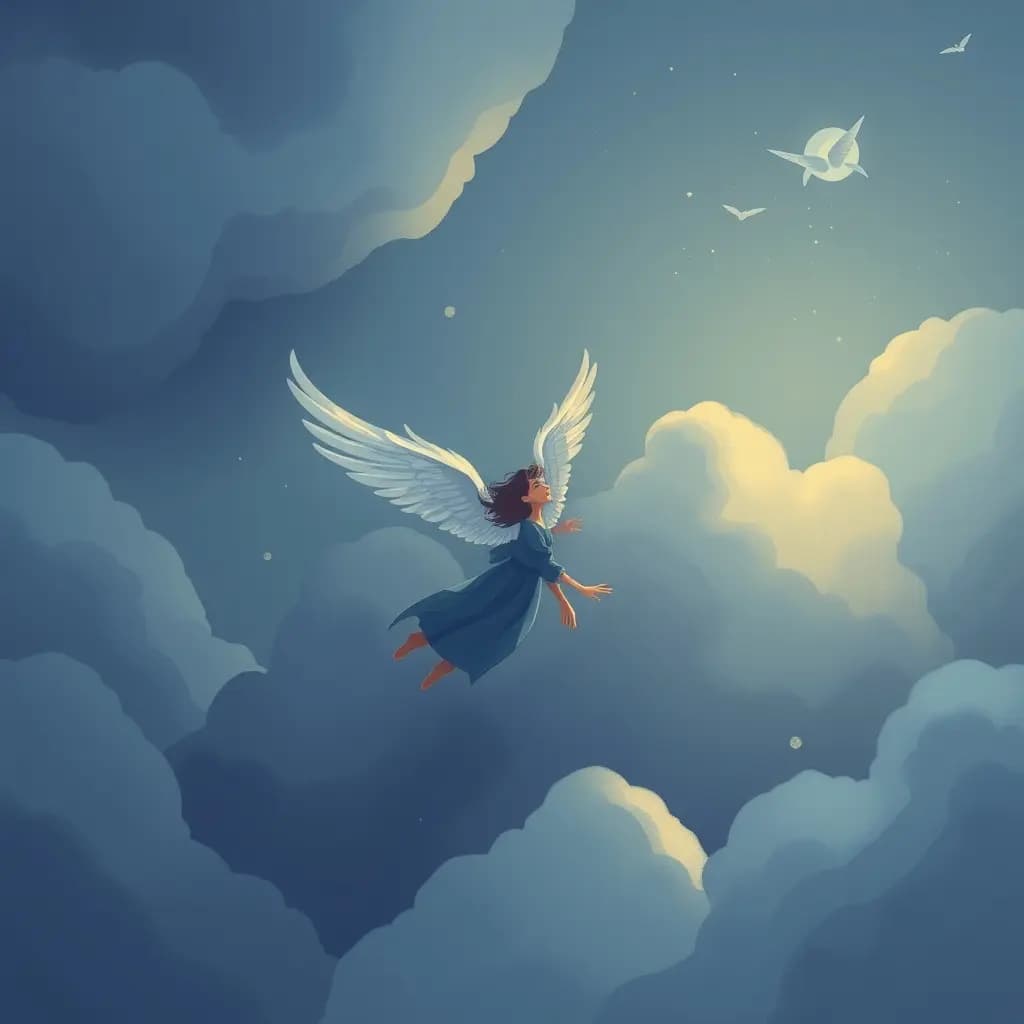 Dream illustration: Flying with no wings