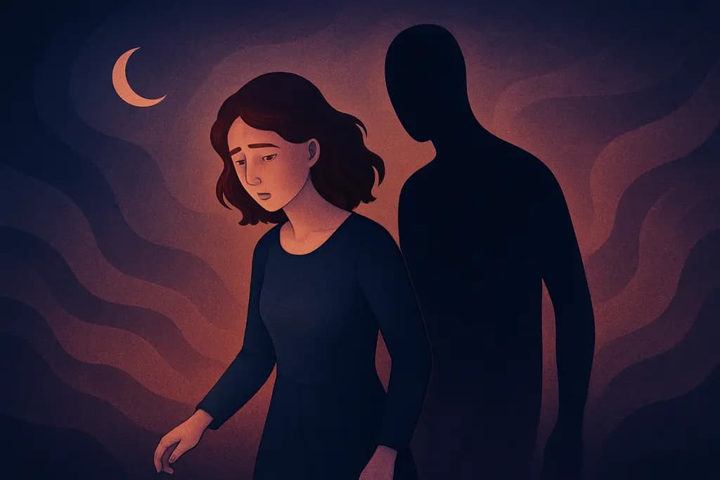 Dream illustration: Followed by a Shadow