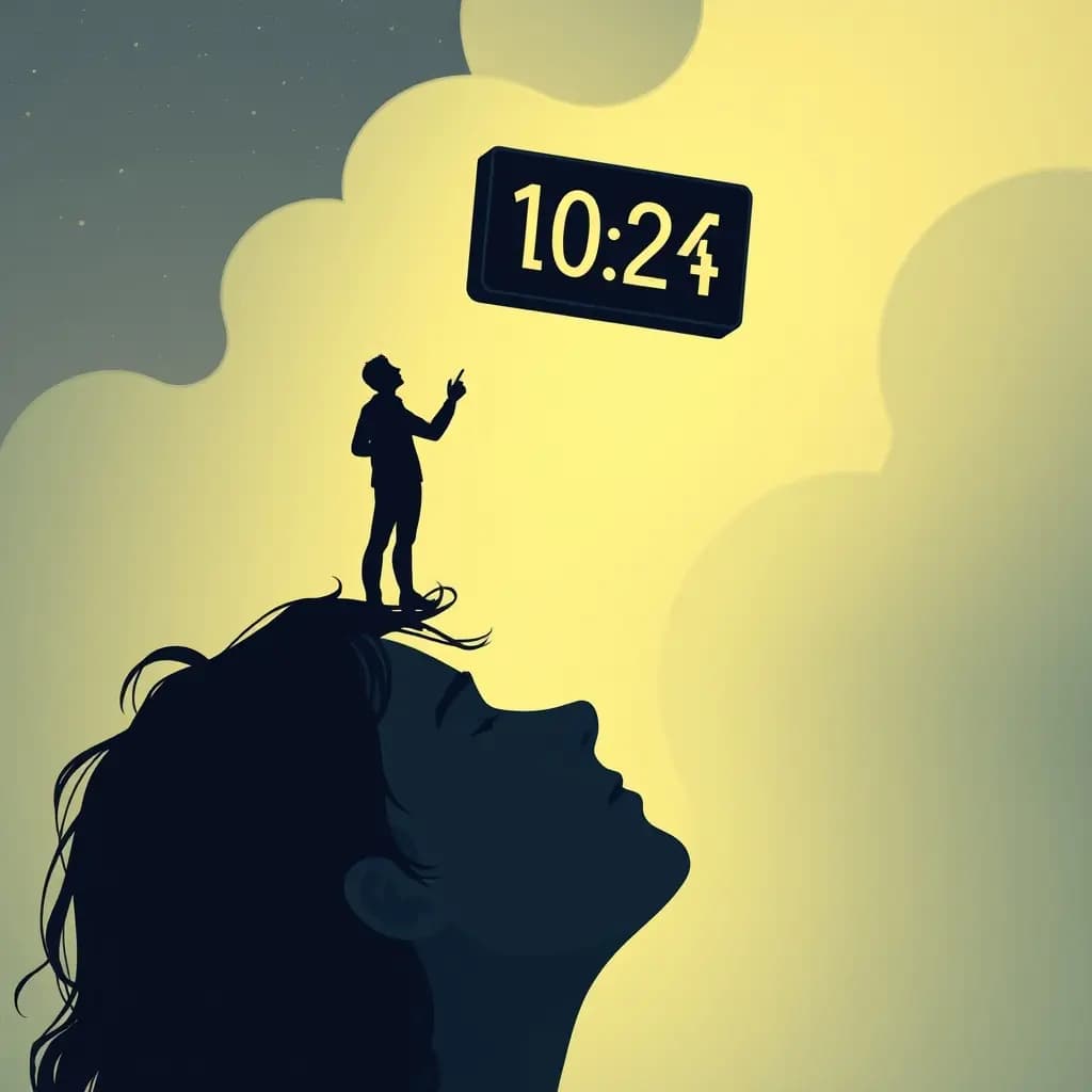 Dream illustration: Follower count floats above head