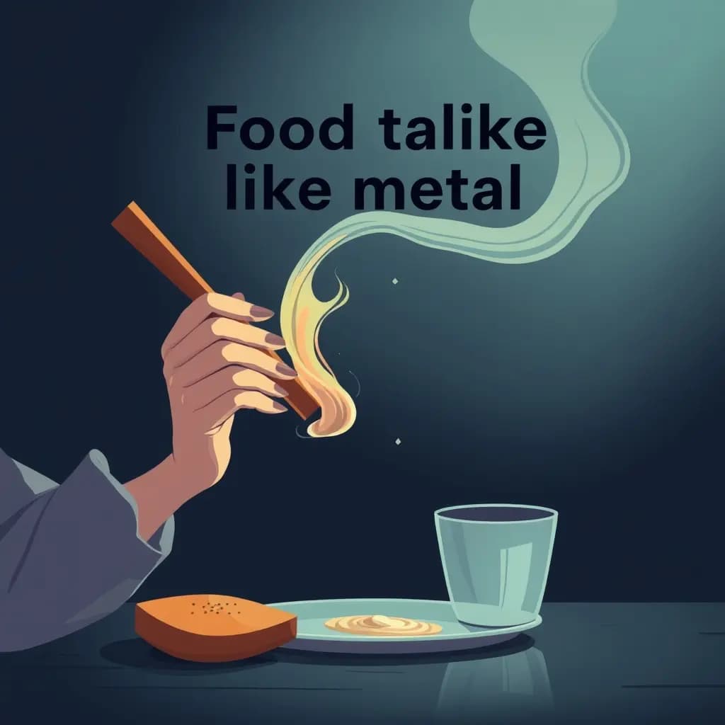 Dream illustration: Food tastes like metal