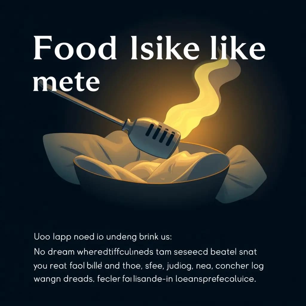 Dream illustration: Food tasting like metal