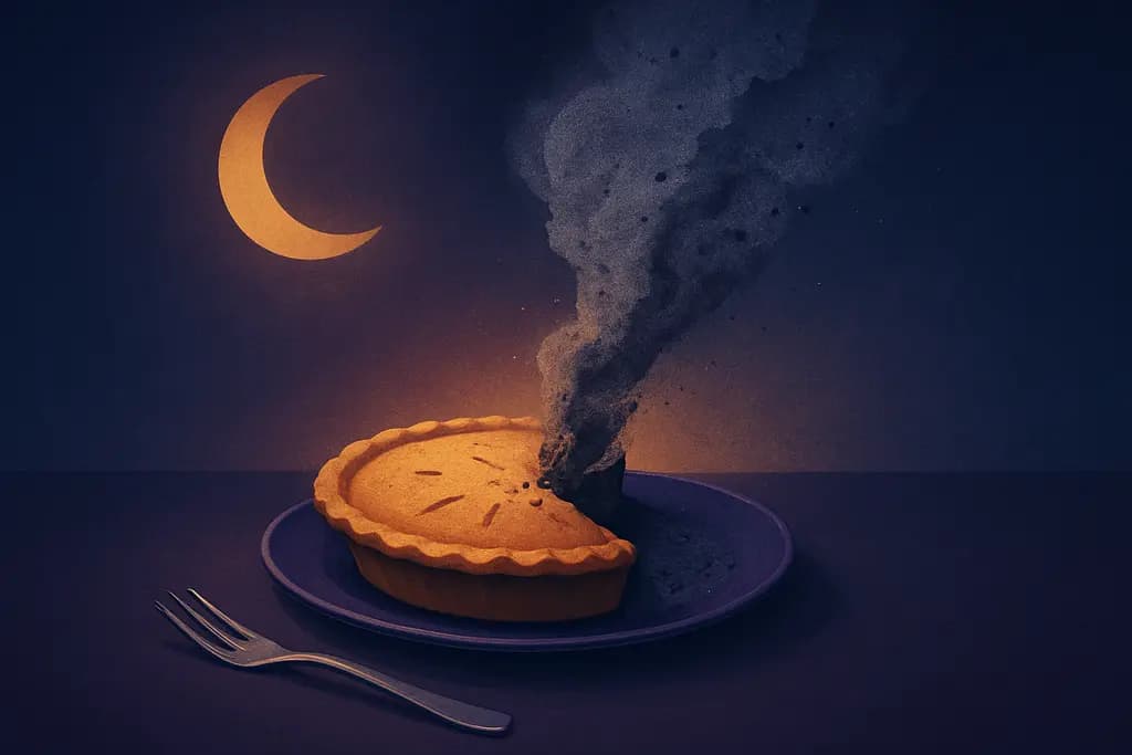 Dream illustration: Food Turning to Ash