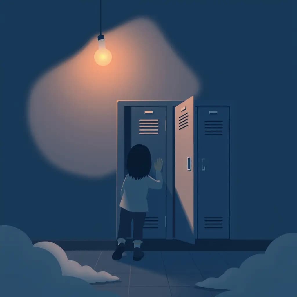 Dream illustration: Forgot locker combination