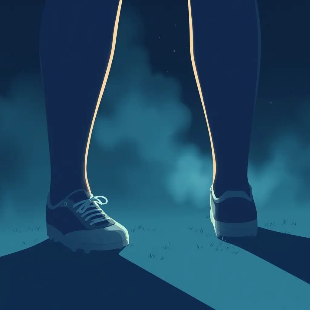 Dream illustration: Forgot to bring cleats
