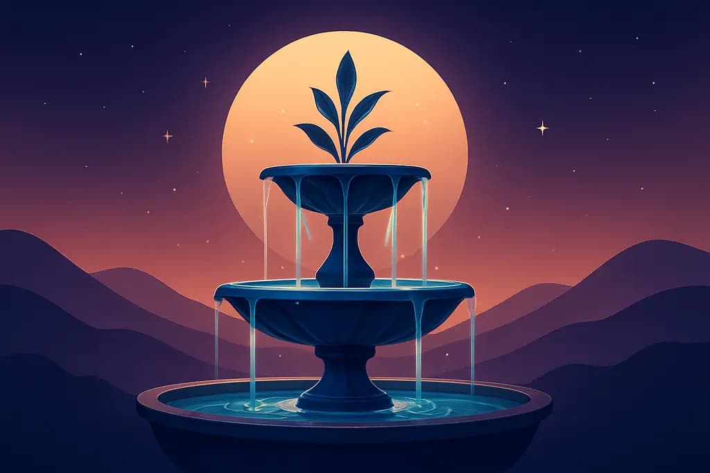 Dream illustration: Fountains