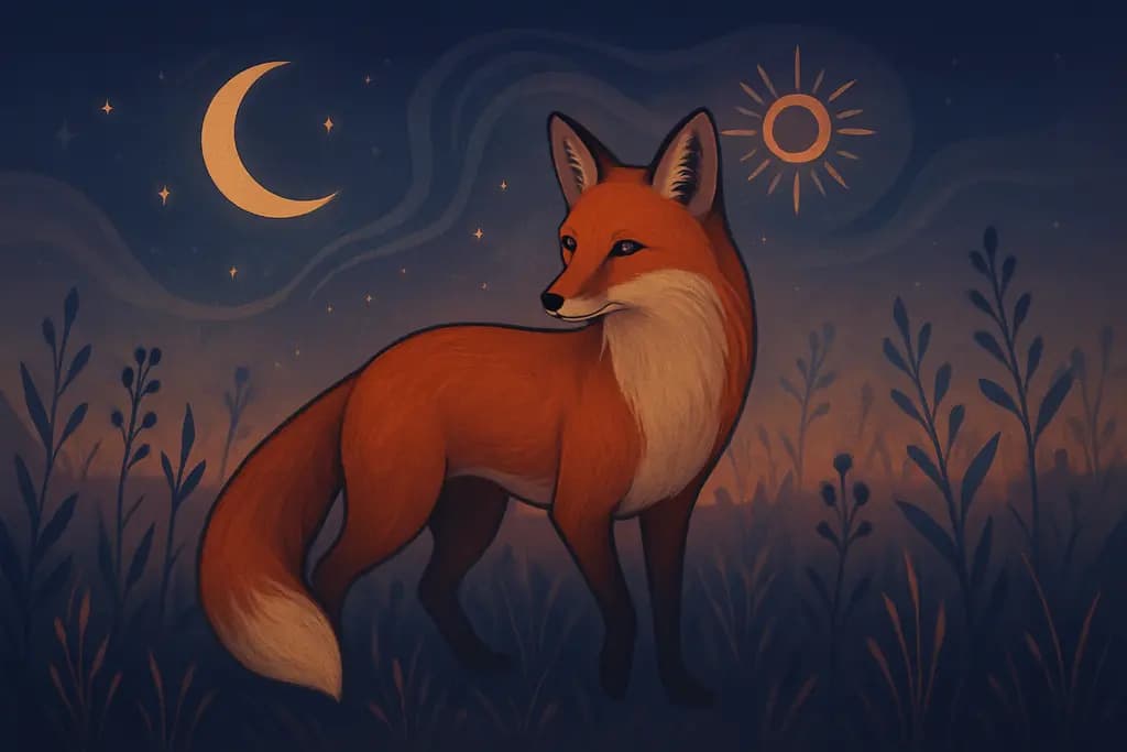 Dream illustration: Fox in a Field