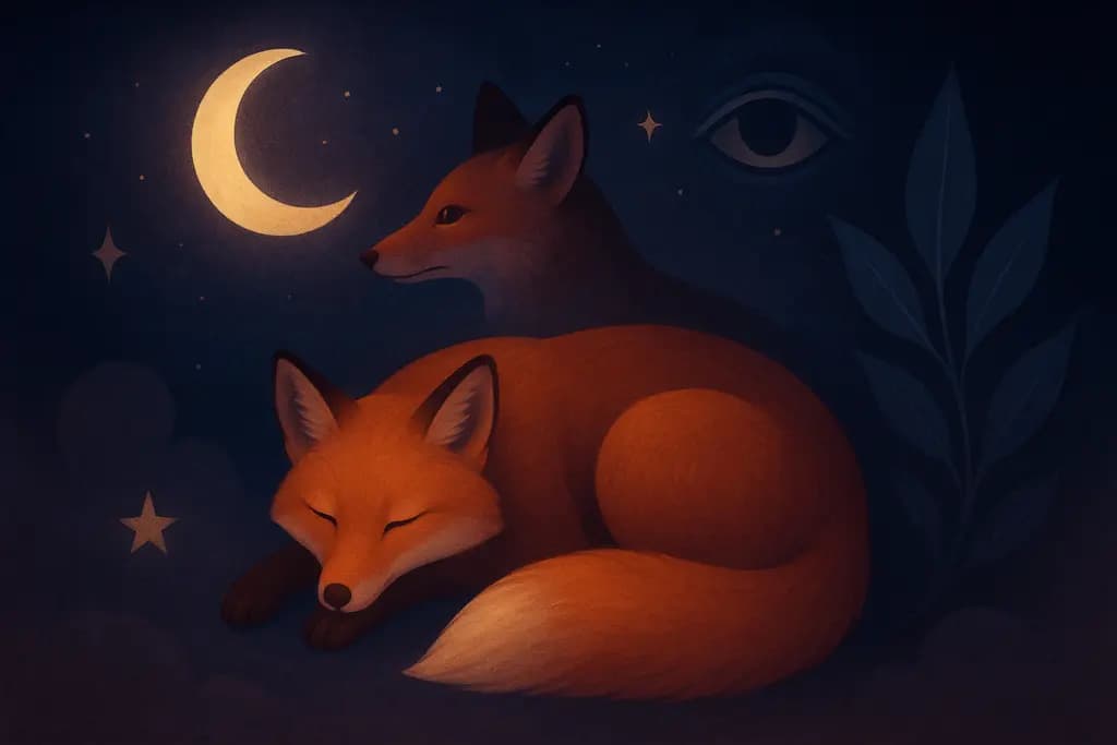 Dream illustration: Foxes