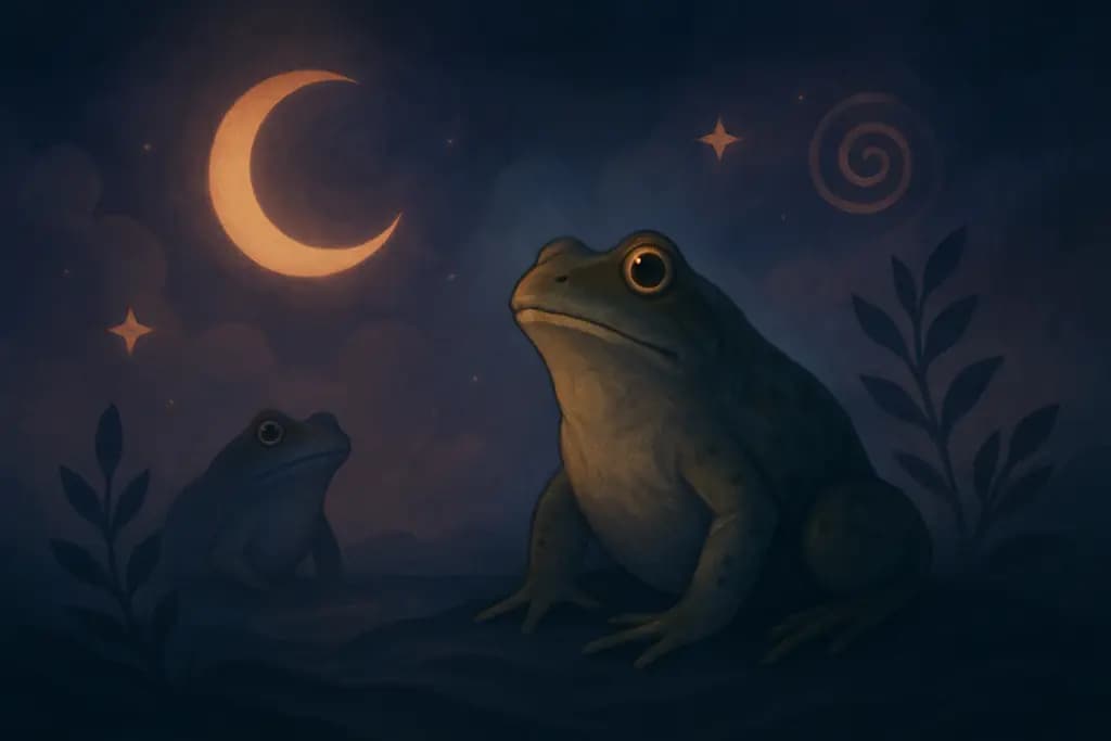 Dream illustration: Frogs or toads