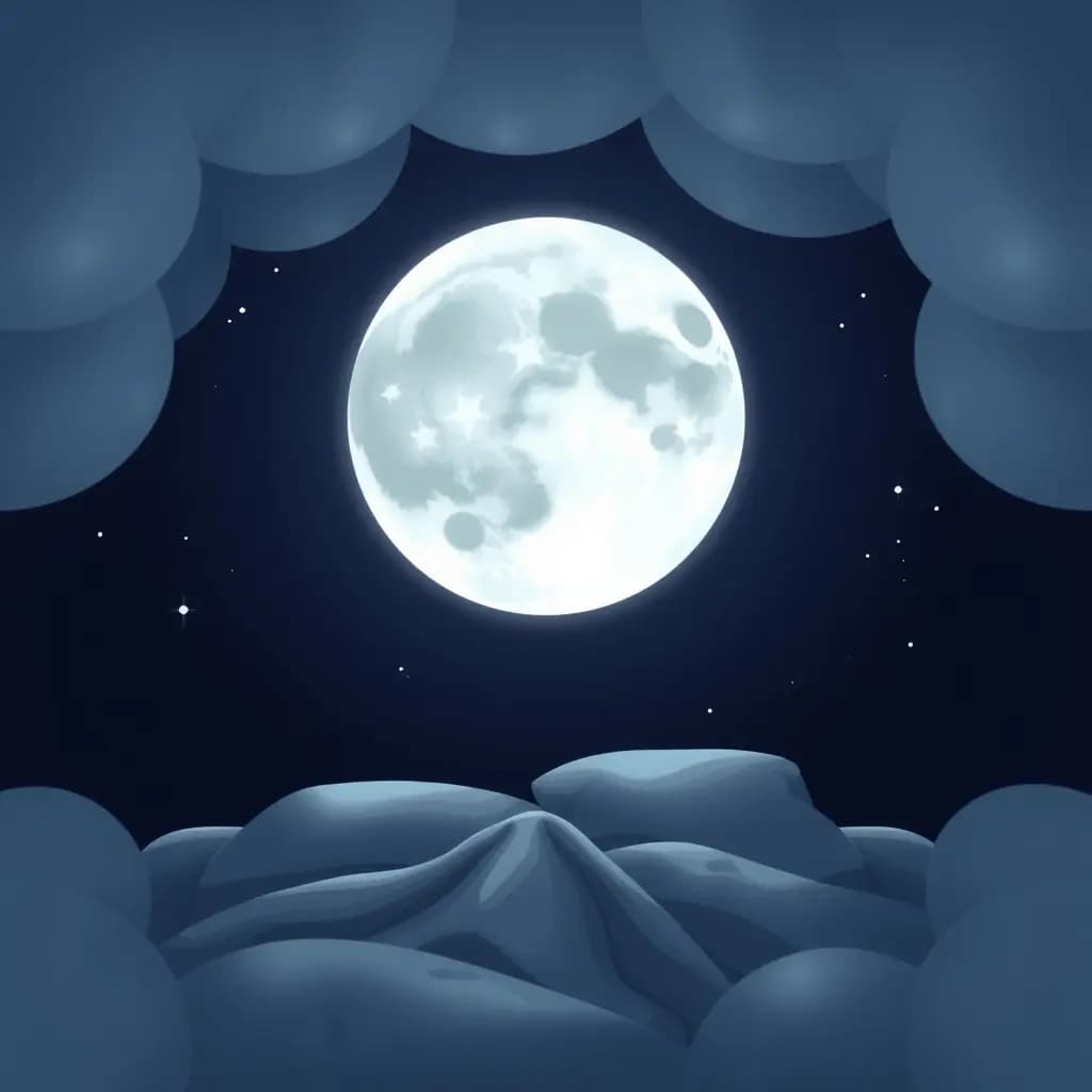 Dream illustration: Full Moon Overhead