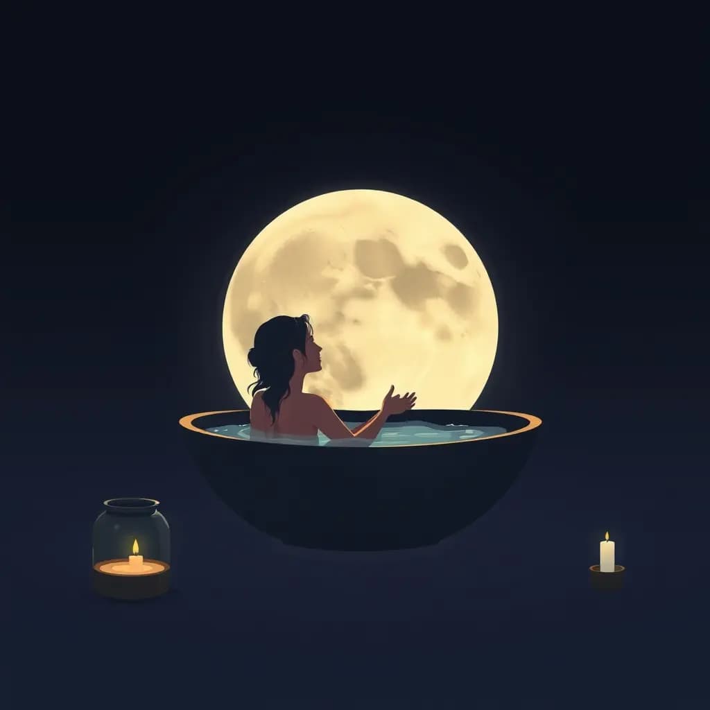 Dream illustration: Full Moon Ritual Bath