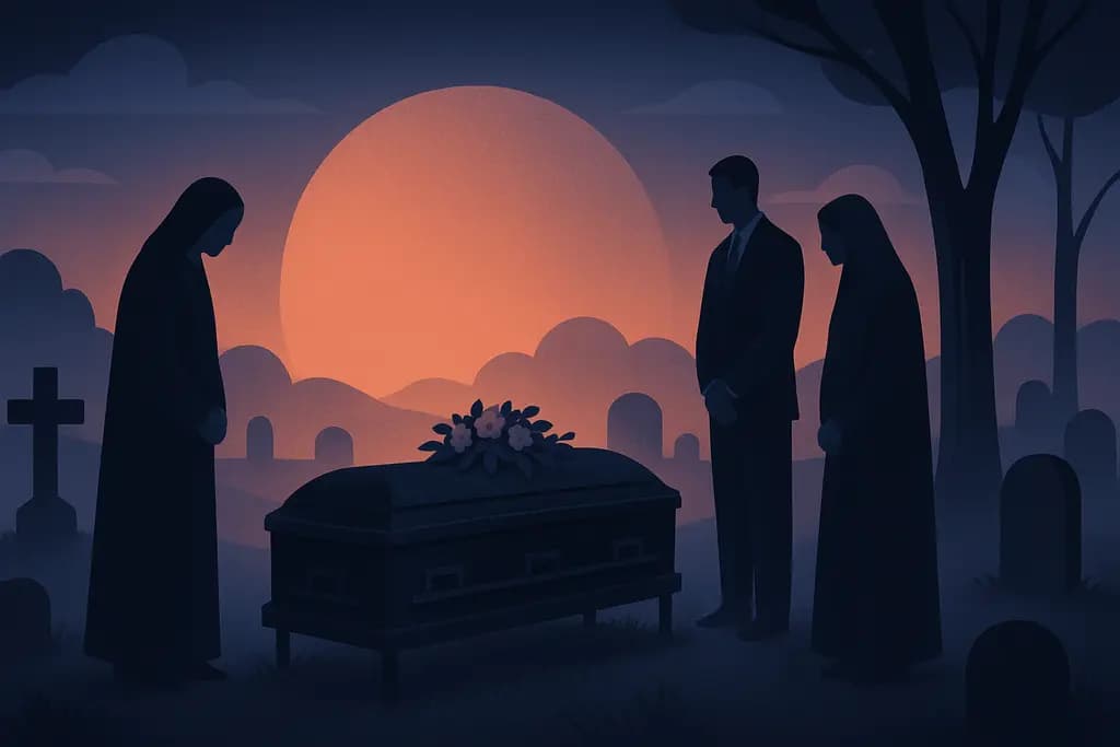 Dream illustration: Funeral scene