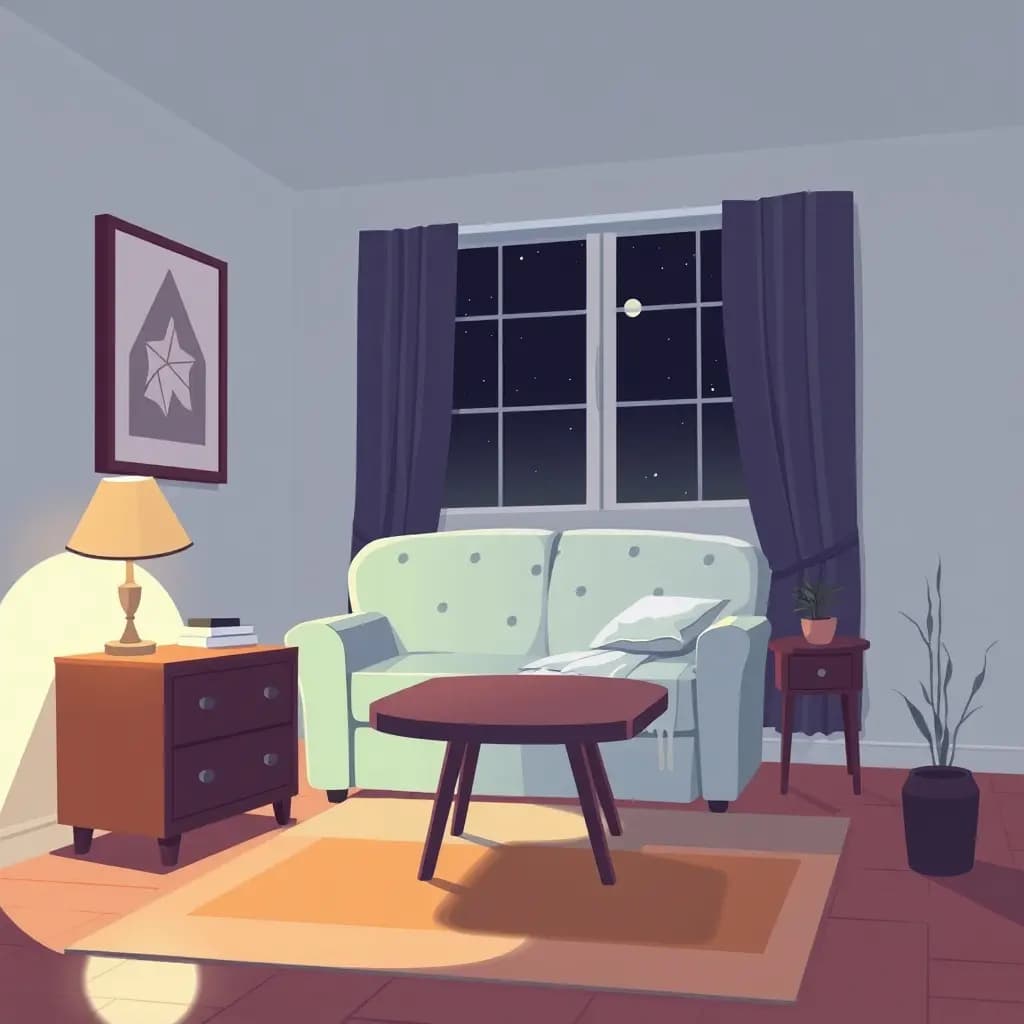 Dream illustration: Furniture walks out alone