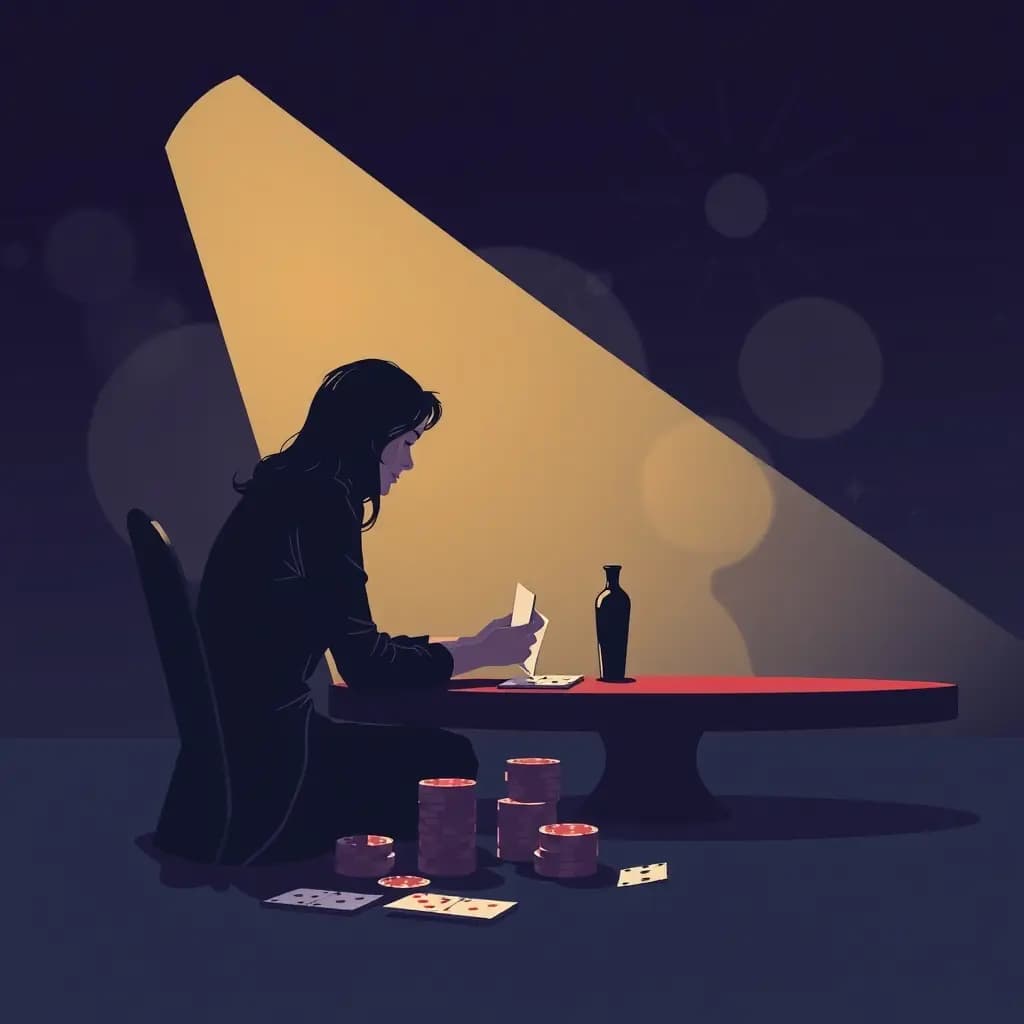 Dream illustration: Gambling Alone