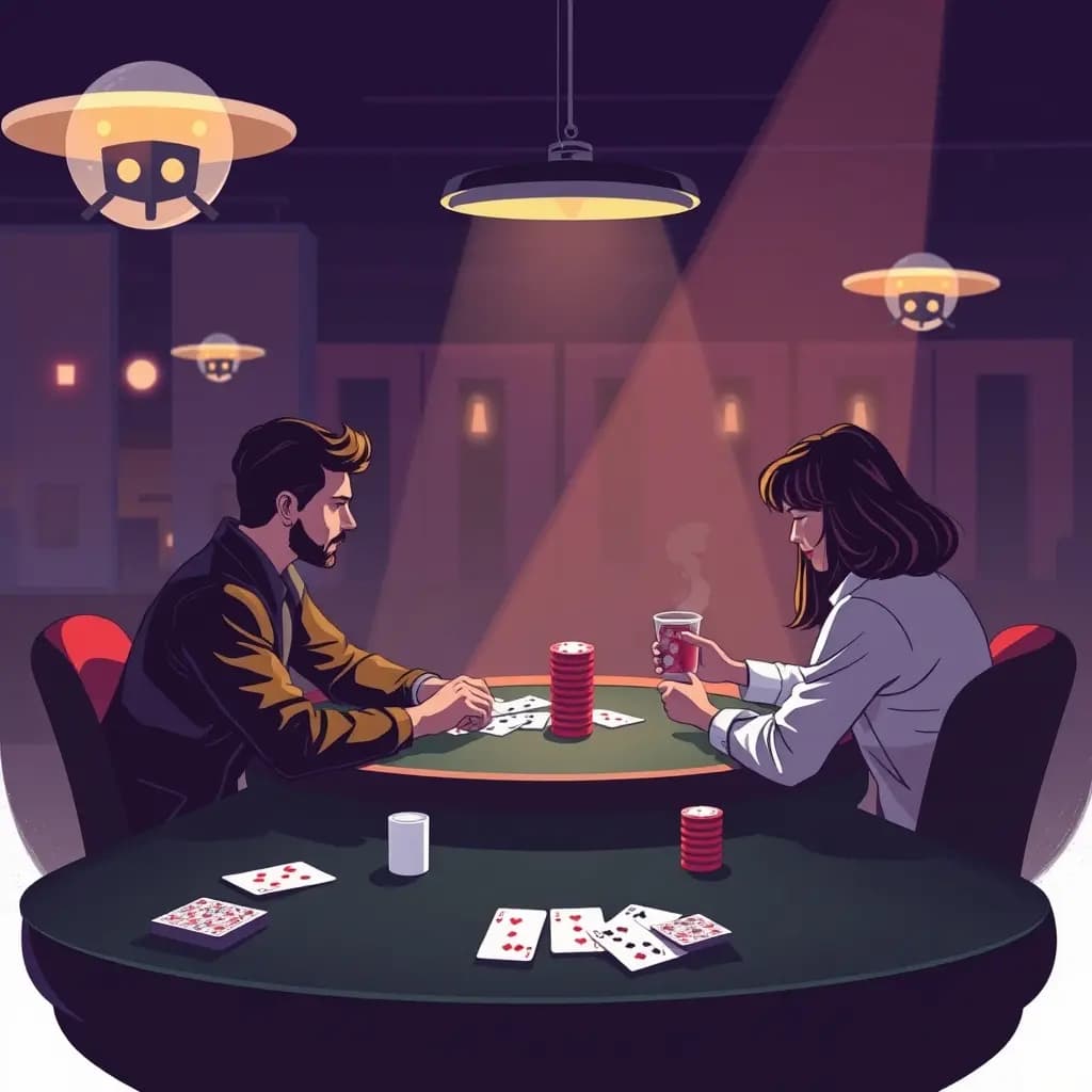 Dream illustration: Gambling With Coworkers