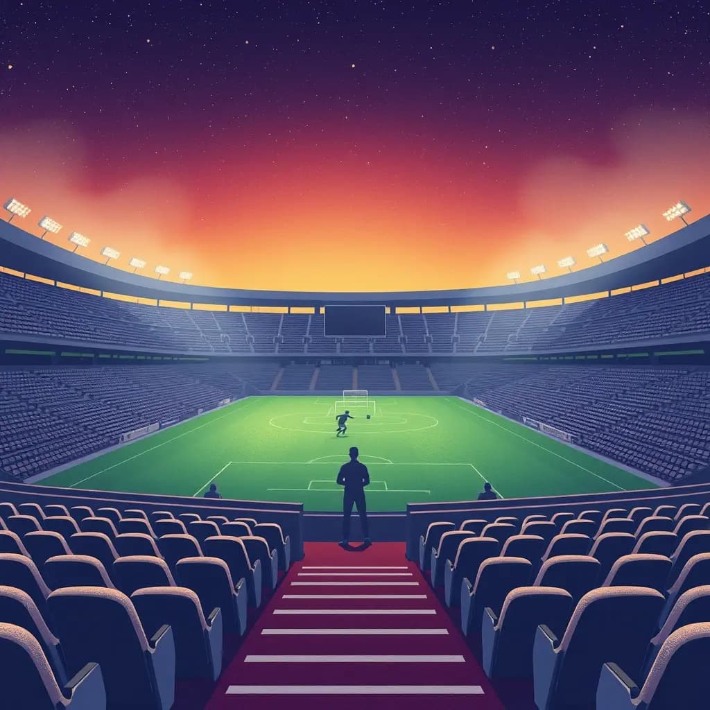 Dream illustration: Game played in empty stadium